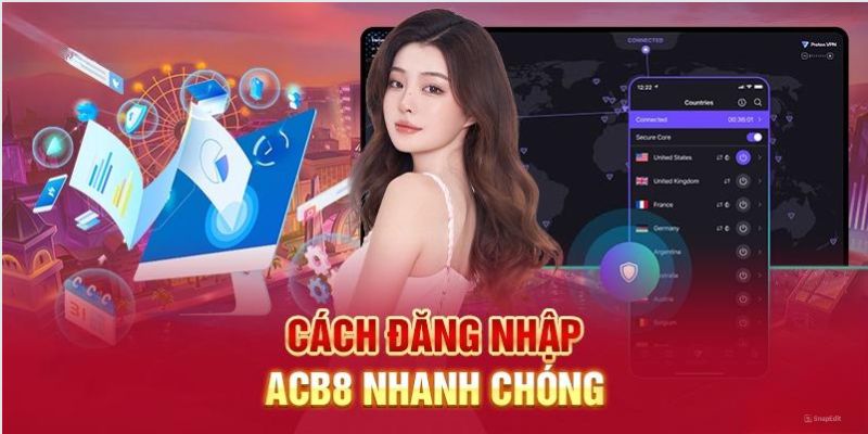 Chỉ với 4 bước đơn giản để đăng nhập ABC8