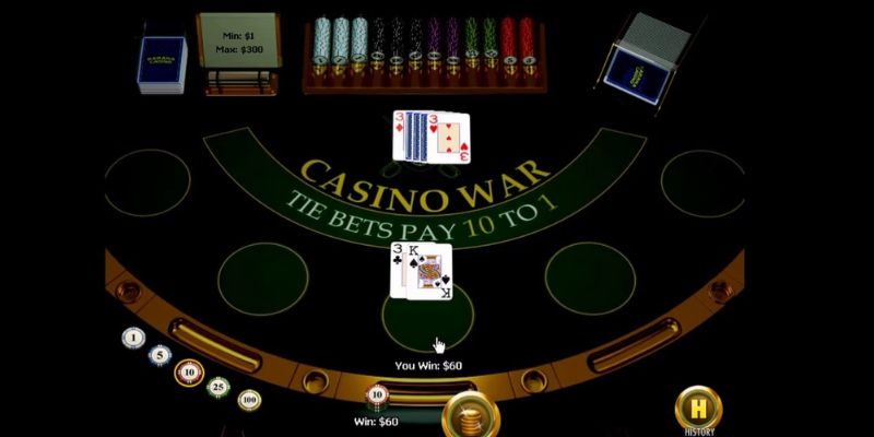 Luật chơi Casino War